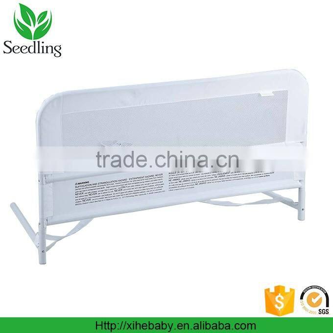 safety bed rail for bay, white 210D polyester fabric bed side rail