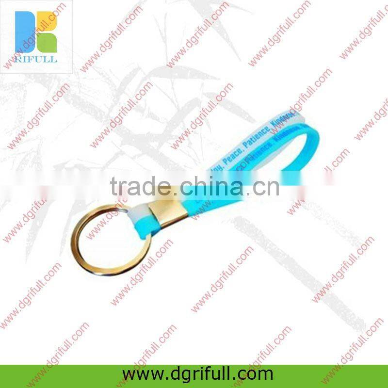 Double Design promotional silicone keychain
