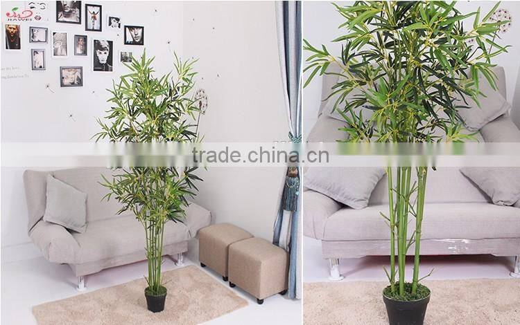 Cheap beautiful decorative plastic artificial tree bamboo leaves branches