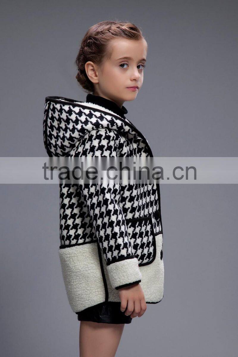 Beautiful New Design Baby Girl Winter Coat Western Style Fashion Girl Winter Coat