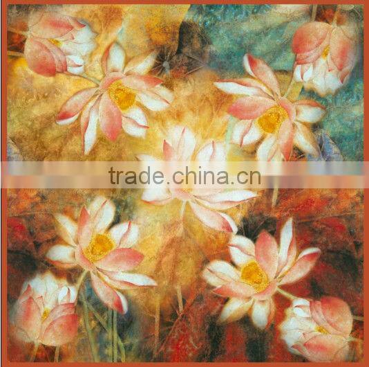 Factory Free Sample No MOQ Flower Printed Scarf