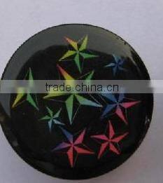 Black acrylic ear plugs body piercing jewelry