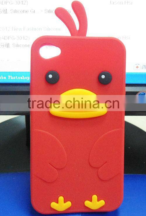 Carton Silicone Animal Case for iPhone 4S