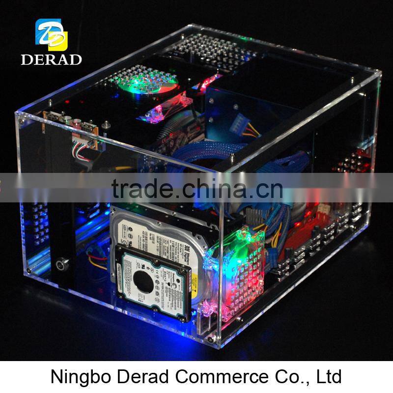 PC-C740 QDIY Deluxe Transparent Plastic Computer Case