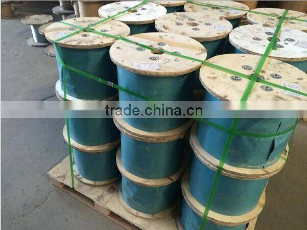 standard carbon brush stainless steel wire/16mm steel wire rope