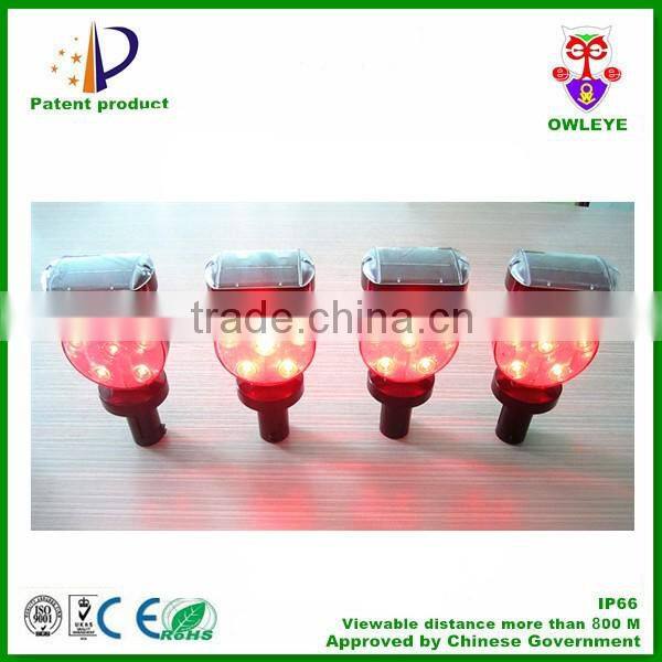 synchronous flash solar LED warning light with JJY60 radio signal receiver for Japan market