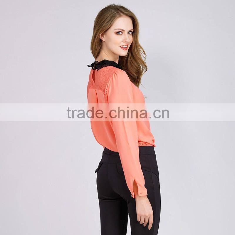 PRETTY STEPS 2016 online costumes shop chiffon solid color blouse shirts china wholesale