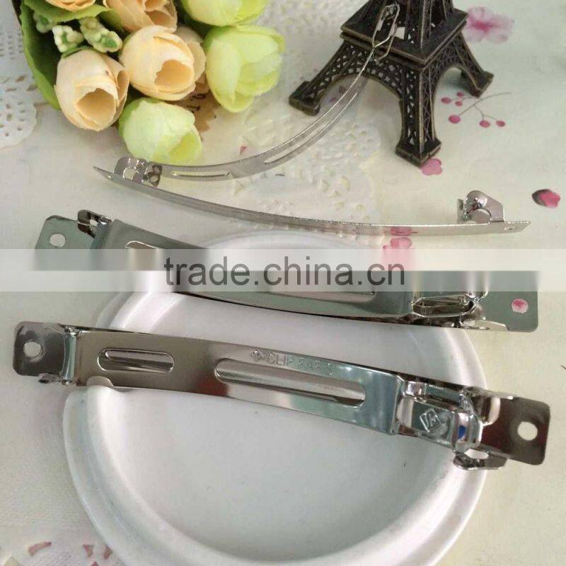 Silver French Barrettes Clip For Hair Bows Metal French Clip 5 styles available