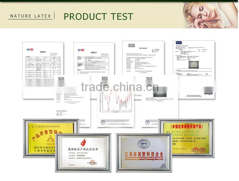 2015 Hot Sale Luxury and Soft Pure 100% Natural Thin Latex Mattress