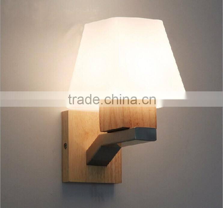 Japanese Korean staircase entrance hallway wall wood wall lamp bedroom bedside lamp