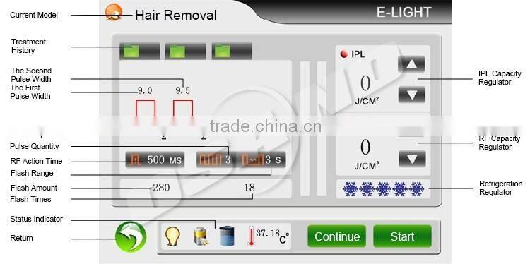 IPL keyword / shr hair removal mini machine / e-light and rf wrink remover machine