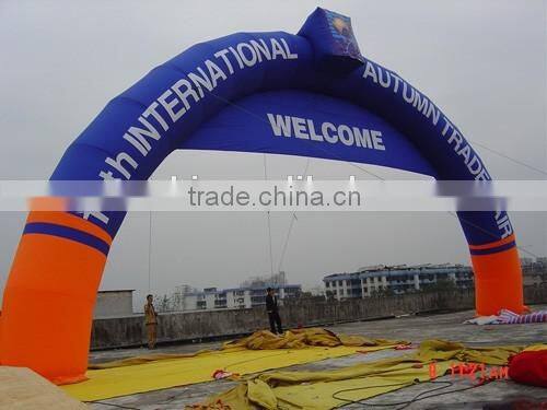 Pvc inflatable rainbow arch with high quality