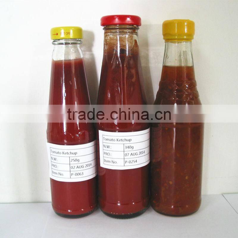 oem brand tomato paste/ketchup/sauce bottle package
