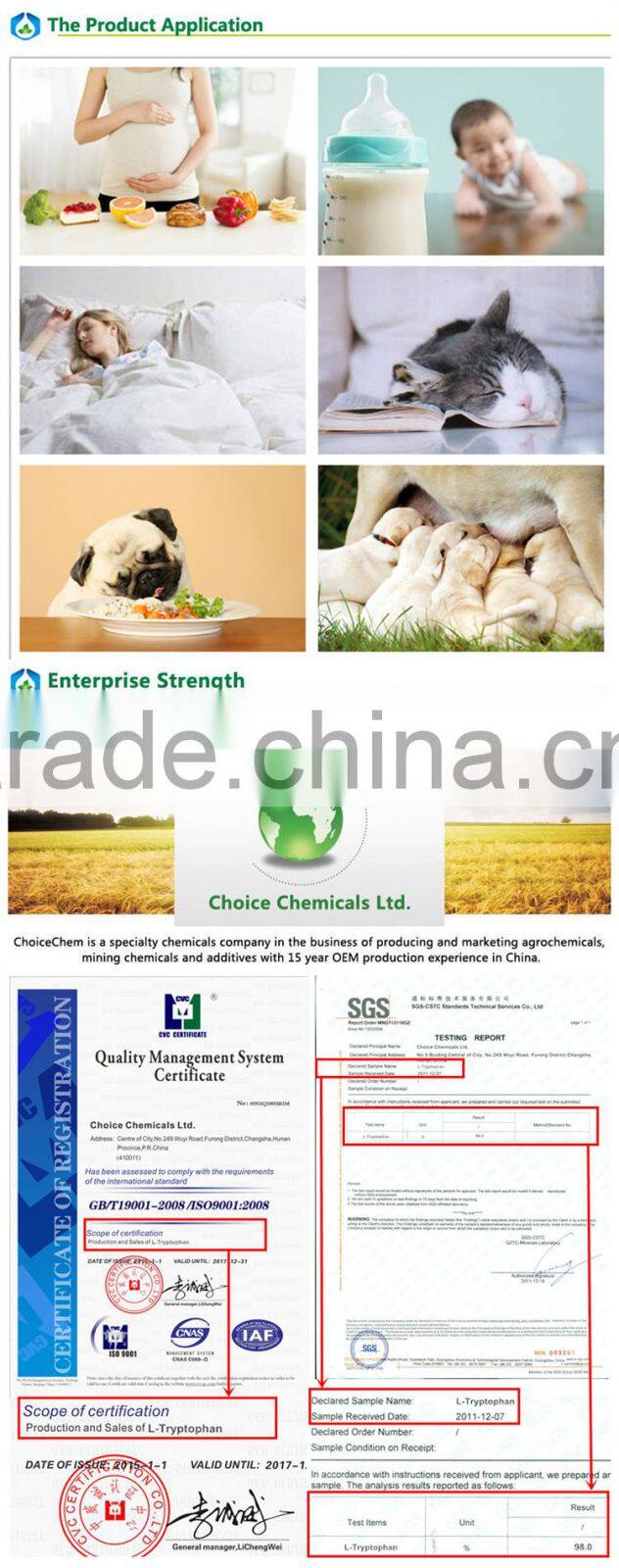 China manufacturer supply L-Tryptophan for best price