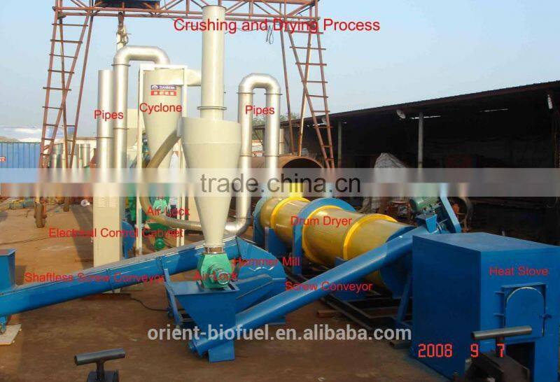 CE Biomass Wood Sawdust Rotary Drum Drier (0086-187 9622 5332)
