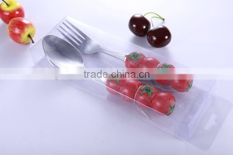 nice design polyresin strawberry handle spoon food grade