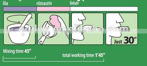 Hot sale high quality dental alginate impression material/chromatic alginate with three-phrase colour change