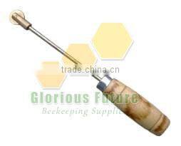 Electric wire embedder for beehive frame