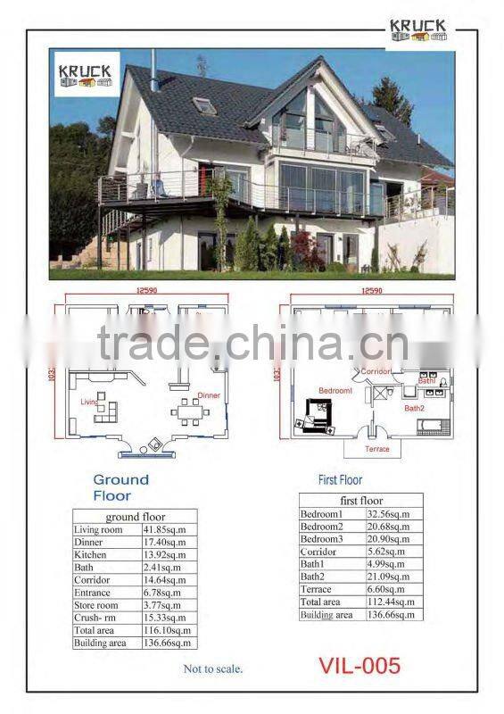 CE prefab villa
