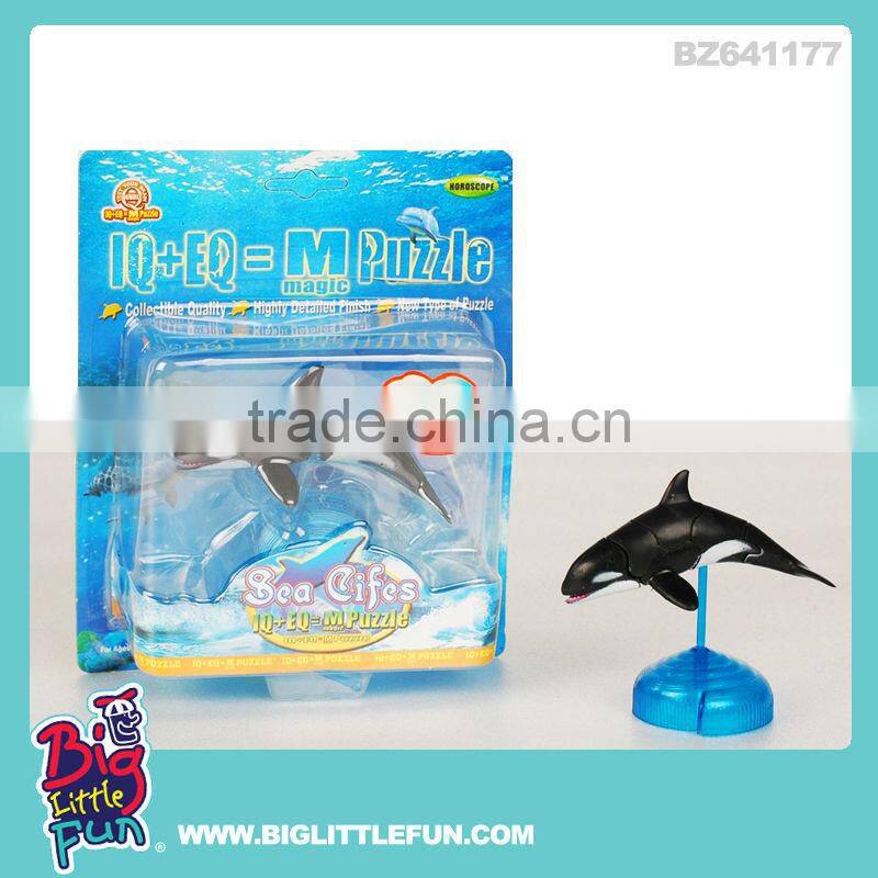 KIDS ASSEMBLY MARINE LIFE SHARK TOY 3D MAGIC PUZZLE