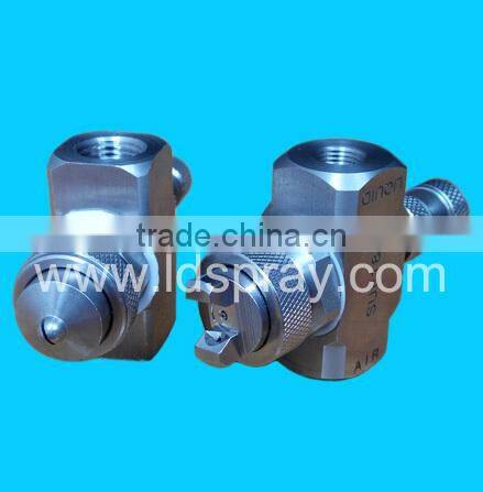 JCO type automatic cleaning or washing air atomizing spray nozzles