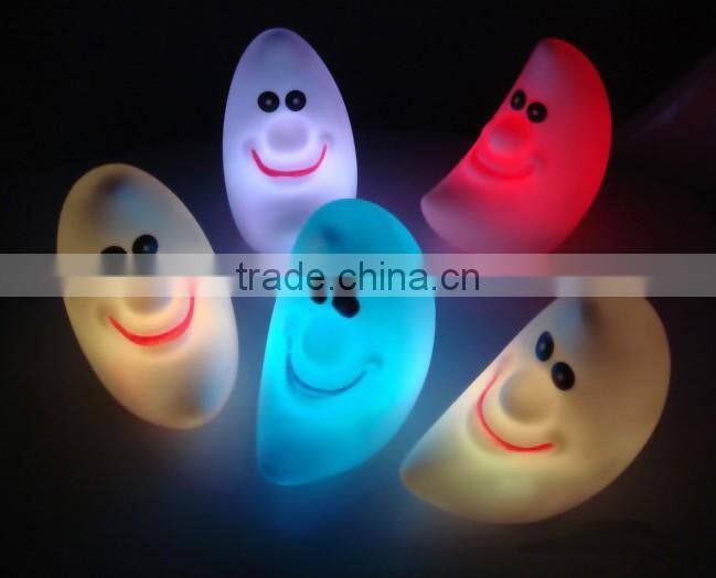 romantic smily moon colorful table lamp little night light