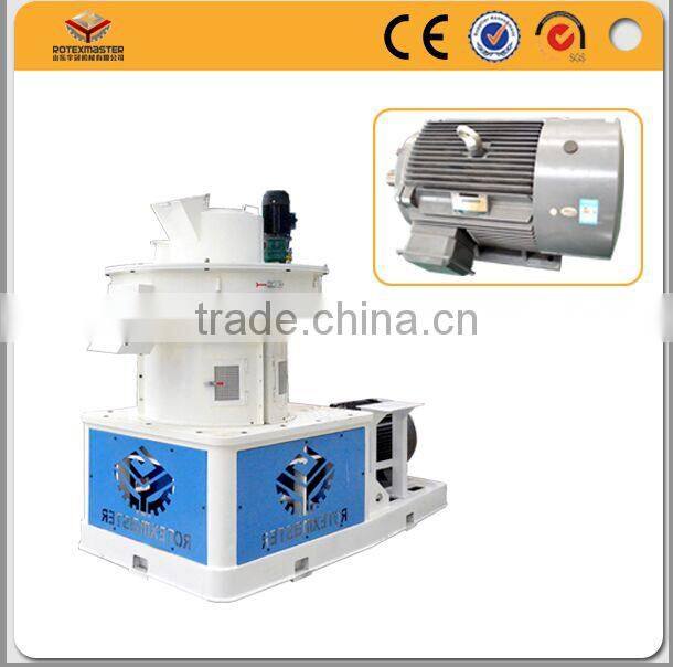 Vertical ring die wood pellet machine / wood pellet machine press 1-1.5 ton per hour