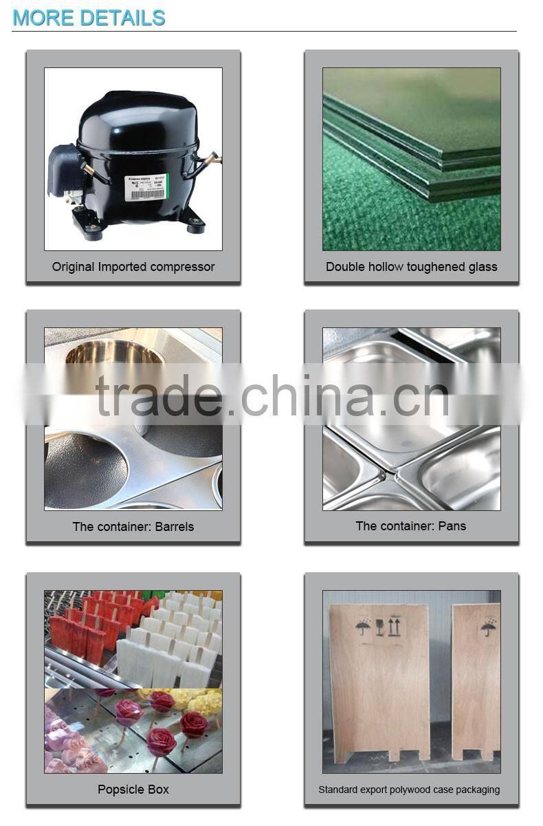 Display Freezer Refrigerated Ice Cream Showcase For Sale