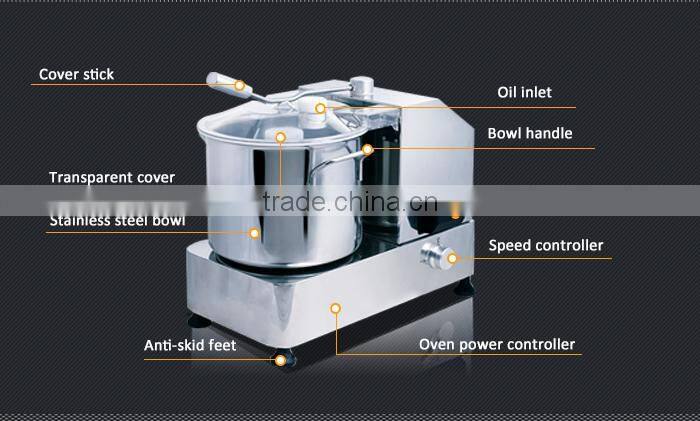 restaurant industrial electric food chopper(stainless steel,adjustable speed,safety cover)