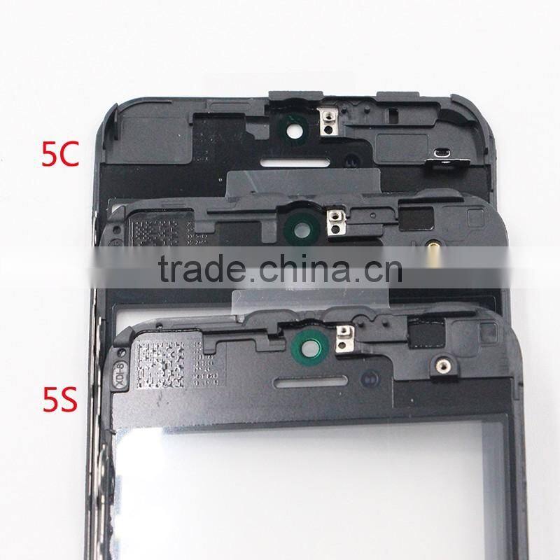 New arrival 3 in 1 Original Outer Glass with Frame with oca for iPhone 5 LCD Refurbishing
