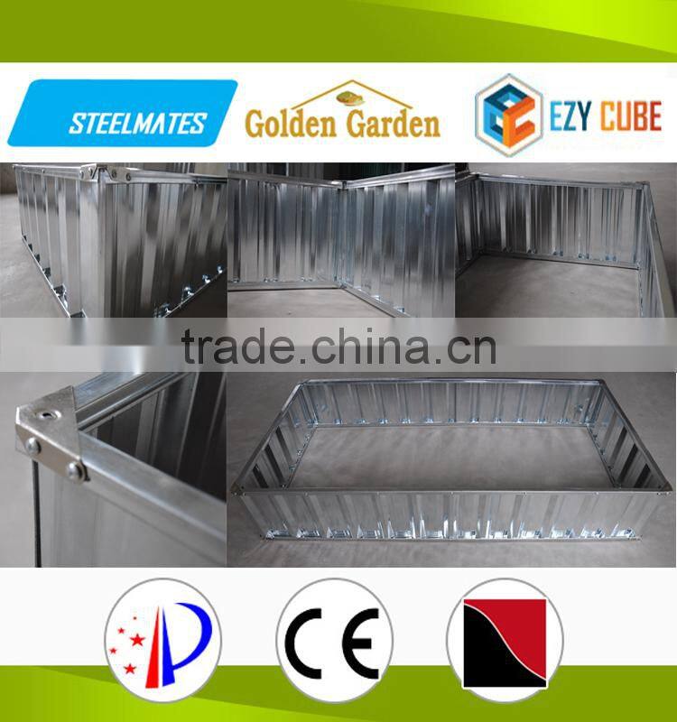 steel storage box for garden flower pot stand