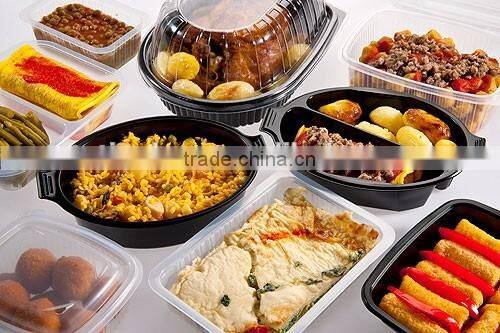 disposable blister plastic takeaway takeout hot food delivery containers
