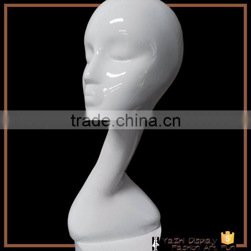 2017 hot sale long neck mannequins head for hat and wig display