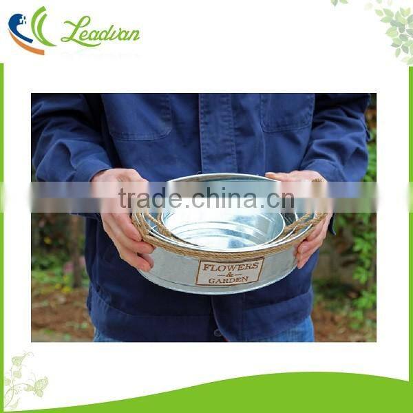 decorative garden metal plant pots indoor