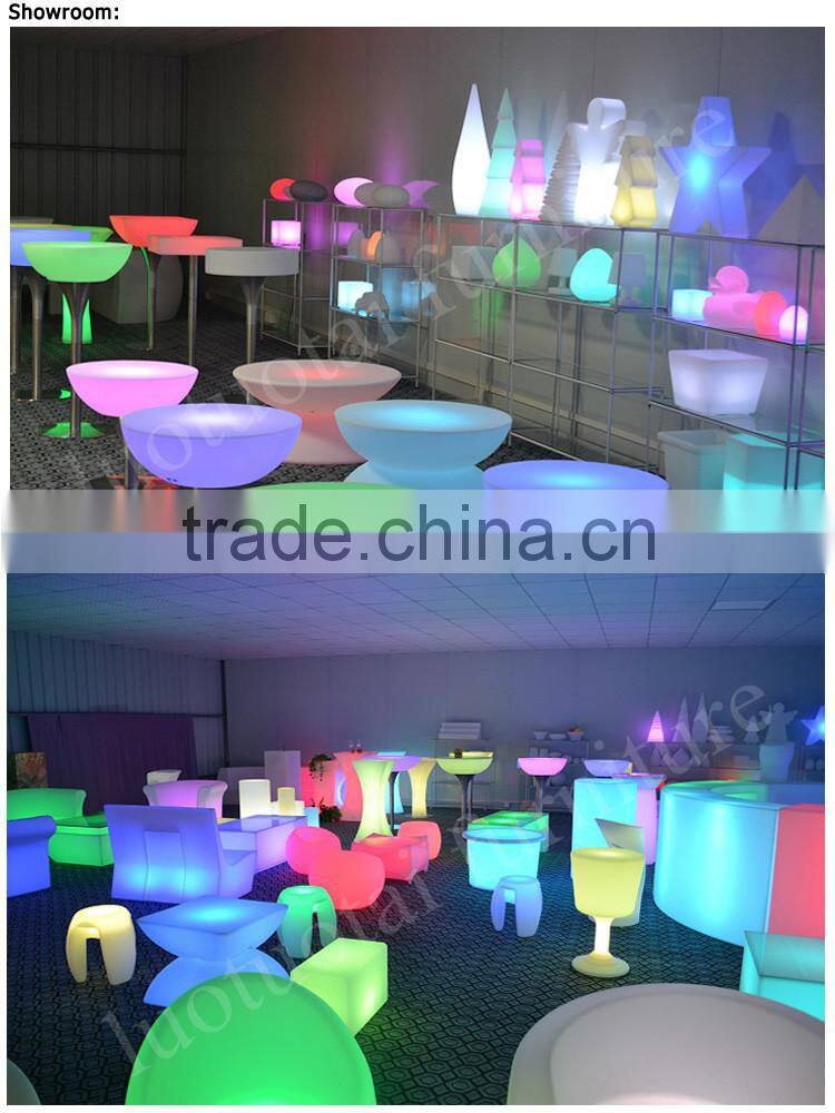 Waterproof outdoor use for swimming pool led wine tray with hole for bottles