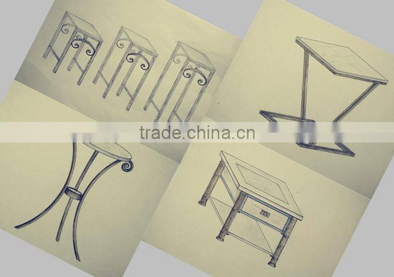 Metal&Wood mixed kitchenware storage shelf