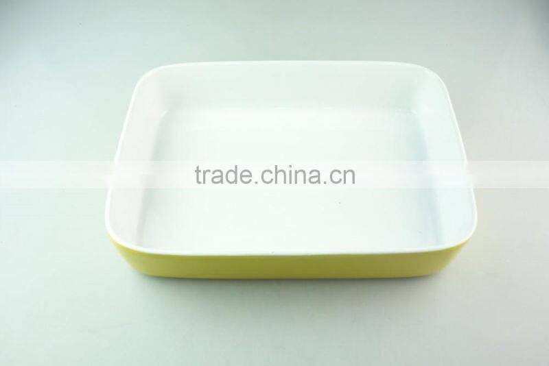 2016 new design hot sale manufacture ceramic bakeware, wholesale bake plate in stock