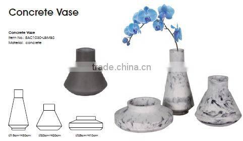 Mini Plain concrete table decoration bare concrete desktop clock