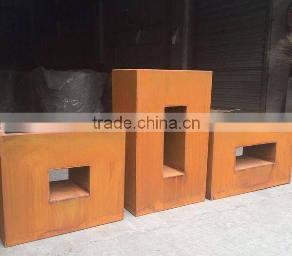 FO-9C17 Customized Corten Steel planter for home decor