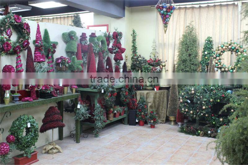 mini / huge artificial christmas pine tree / ring / flower for home / hotel / office (new christmas combination of Este-017 )