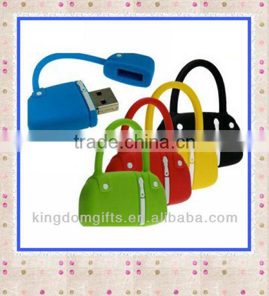 Colorful Bags Design Silicone USB for Girls