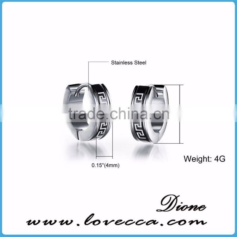 Stainless steel earrings jewelry wholesale hoop earring silver