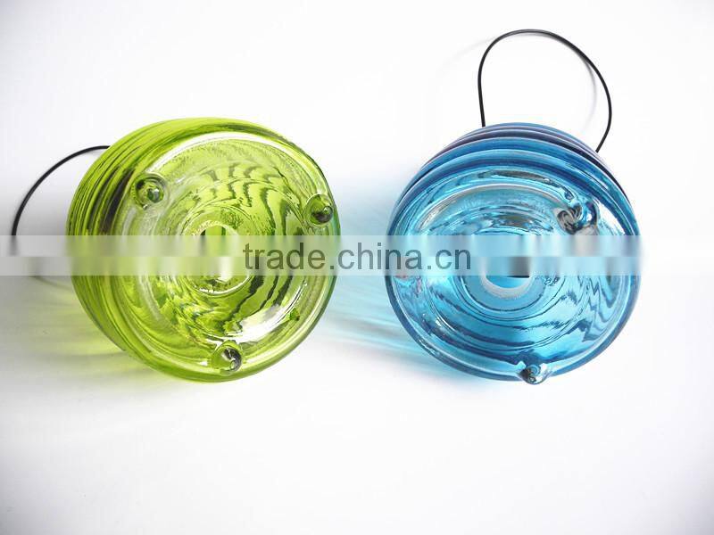 stripe glass fly insect catcher with hole and hanging handle