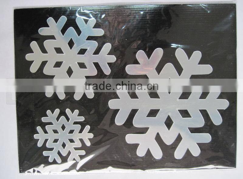 Christmas Snow Decoration Mirror Wall Removable Vinyl Stickers