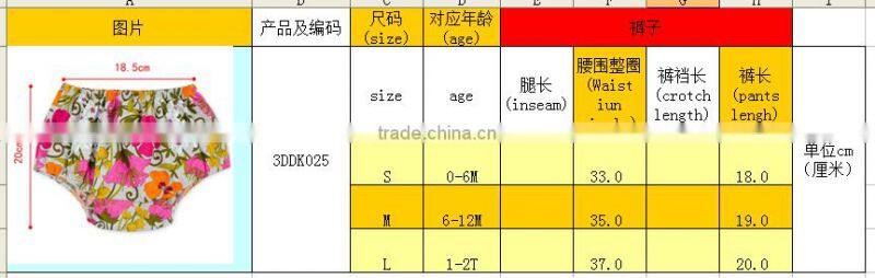 2016 Hot sale Cute Baby Diaper Covers Cotton seersucker fabric baby bloomers wholesale