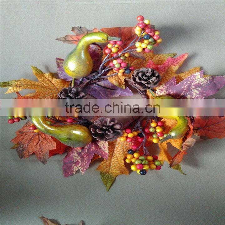 examples of handicrafts christmas candle ring for Christmas decor