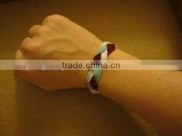 2017 new products alibaba website china supplier handmade felt fabric charm smart health chain fashion fabric bracelet fashion