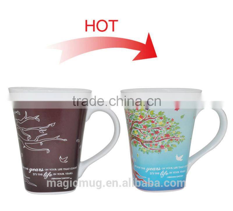 Magic Transferring Ceramic Heat Resistant Ceramic Mug