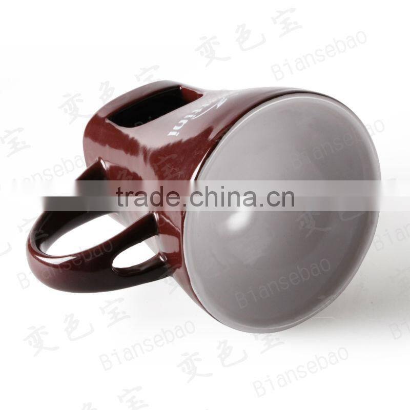 New Glazed Ceramic Mini Chocolate Fondue Set With Forks