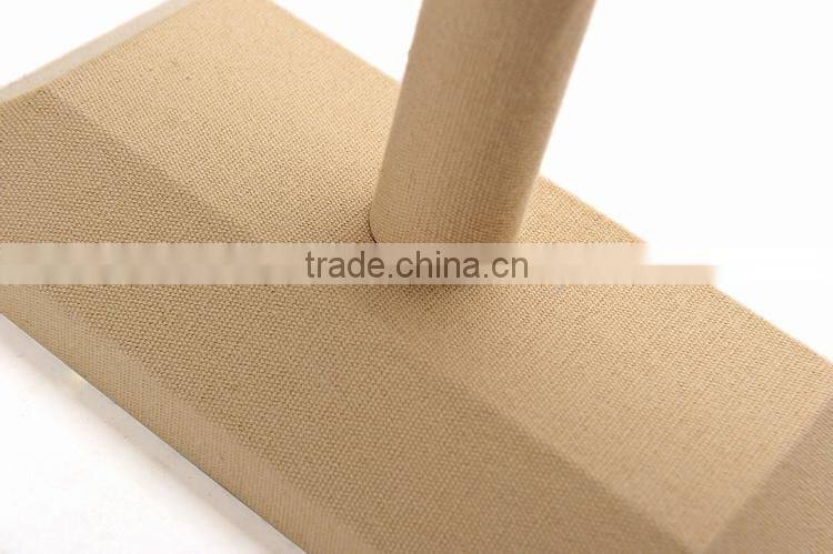 Simple linen jewelry display stand for bracelet